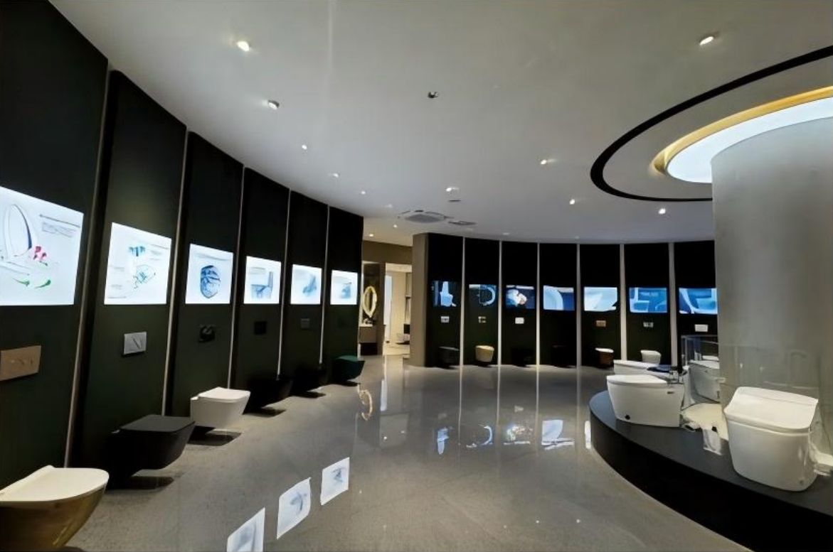 Booth display in the exhibition hall